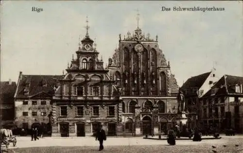 Ak Riga Lettland, Schwarzhäupterhaus
