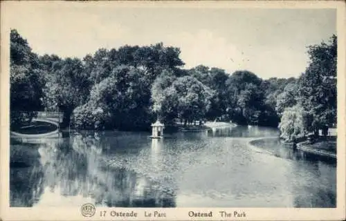 Ak Ostende Ostende Westflandern, Le Parc