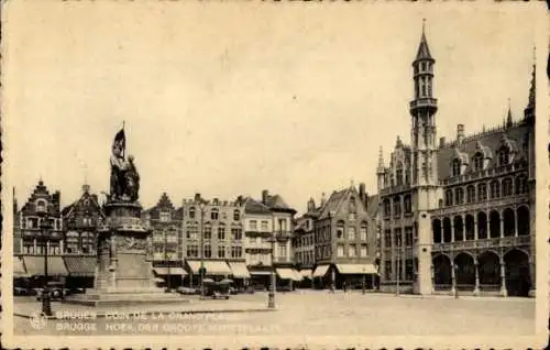 Ak Brügge Brügge Flandern Westflandern, Ecke Grand Place
