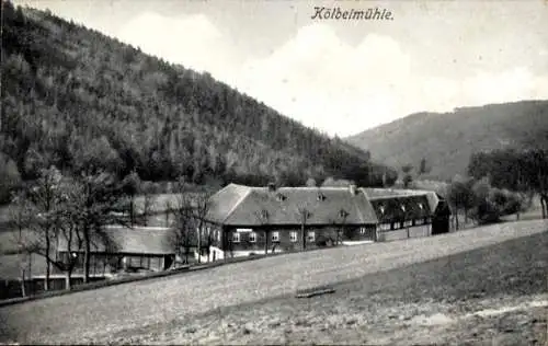 Ak Schönbach Greiz in Thüringen, Kölbelmühle, Gastwirtschaft Edwin Perz