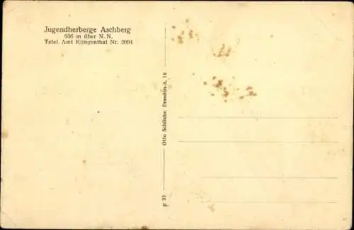 Ak Aschberg Klingenthal im Vogtland Sachsen, Jugendherberge, Vogtländische Stube, Schlafsaal