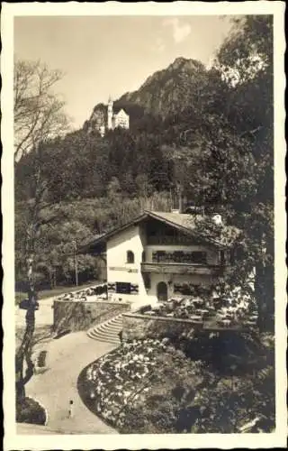 Ak Hohenschwangau Schwangau im Ostallgäu, Cafe und Weinstube Kainz