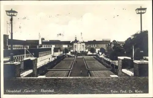 Ak Düsseldorf am Rhein, Gesolei, Ehrenhof