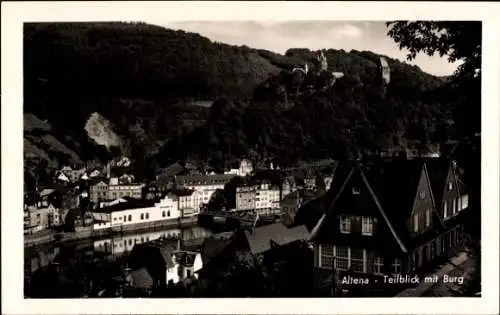 Ak Altena in Westfalen,  Teilansicht, Burg