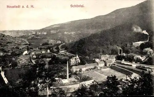 Ak Neustadt an der Haardt Neustadt an der Weinstraße, Schöntal, Gesamtansicht