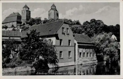 Ak Eilenburg an der Mulde, Mühlgraben, Burg