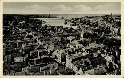 Ak Flensburg in Schleswig Holstein, Gesamtansicht