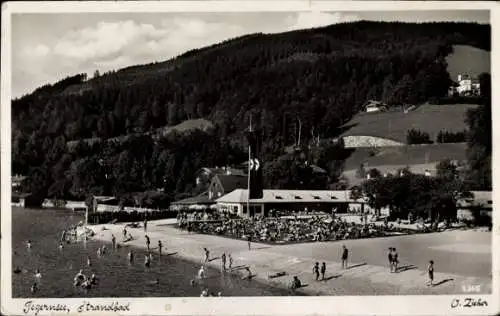 Ak Tegernsee in Oberbayern, Strandbad