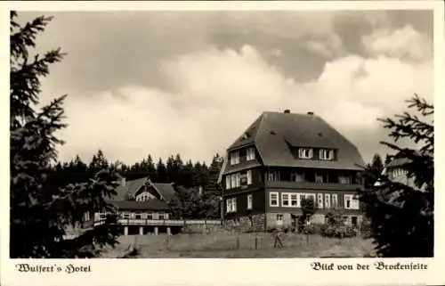 Ak Torfhaus Altenau Schulenberg Clausthal Zellerfeld Oberharz, Wulfert's Hotel, von der Brockenseite