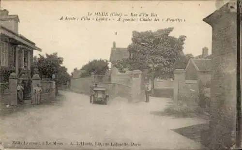 Ak Le Meux Oise, Rue d'En Bas, Villa Louise, Chalet des Alouettes