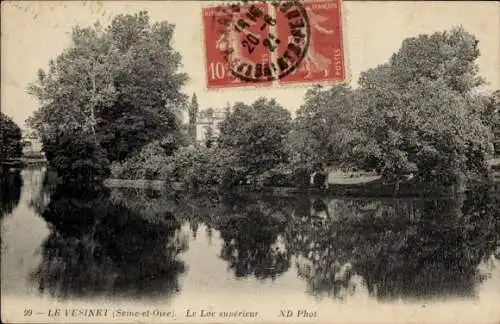 Ak Le Vésinet Yvelines, Le Lac superieur