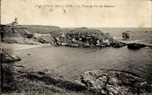 Ak Belle Ile en Mer Morbihan, Le Phare de l'Ile des Poulains