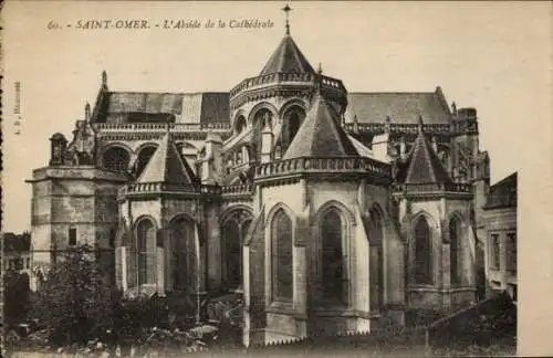Ak Saint Omer Pas de Calais, Kathedrale