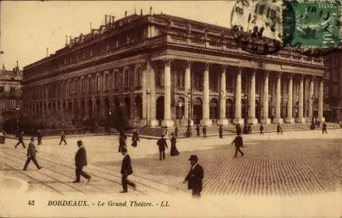 Ak Bordeaux Gironde, Grand Theatre