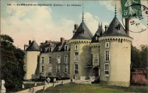 Ak Dammarie en Puissaye Loiret, Schloss