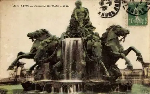 Ak Lyon Rhône, Fontaine Bartholdi