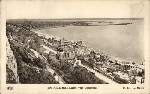 Ak Sainte Adresse Seine Maritime, Nice Havrais, Gesamtansicht