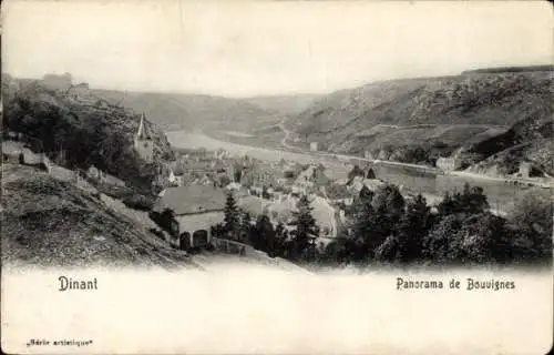 Ak Dinant Wallonien Namur, Panorama de Bouvignes