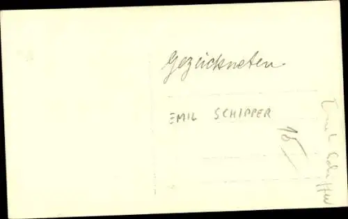 Ak Opernsänger Emil Schipper, Die Gezeichneten, Portrait