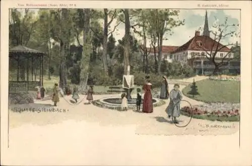 Künstler Litho Hartmann, B., Mulhouse Mülhausen Elsass Haut Rhin, Square Steinbach