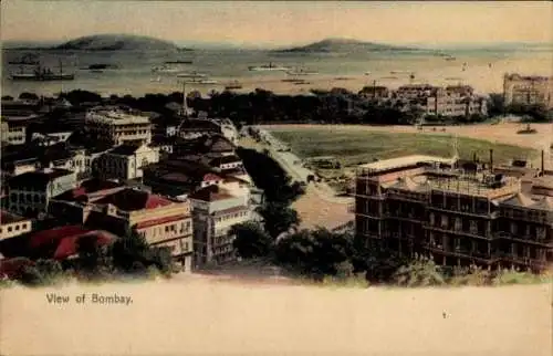 Ak Mumbai Bombay Indien, Gesamtansicht