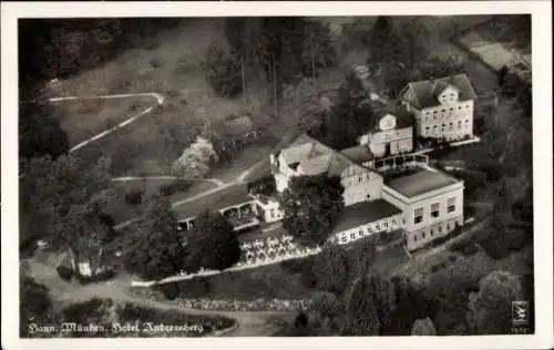 Ak Hann. Münden in Niedersachsen, Hotel Andreasberg, Fliegeraufnahme