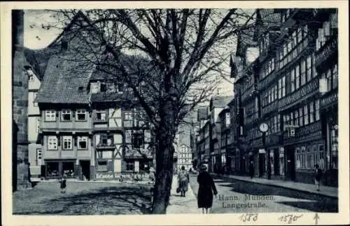 Ak Hann Münden, Langestraße, Fachwerkhäuser