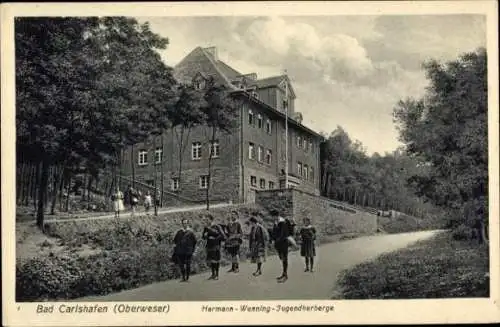 Ak Bad Karlshafen in Niedersachsen, Hermann Wenning Jugendherberge