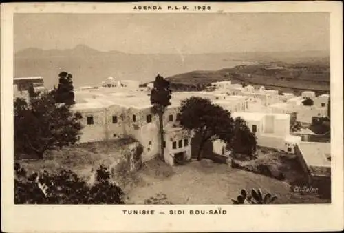 Ak Sidi Bou Said Tunesien, Totalansicht