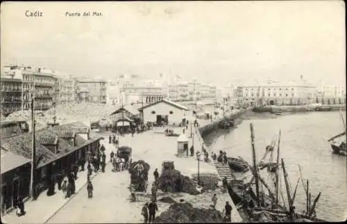 Ak Cádiz Andalucía, Puerta del Mar