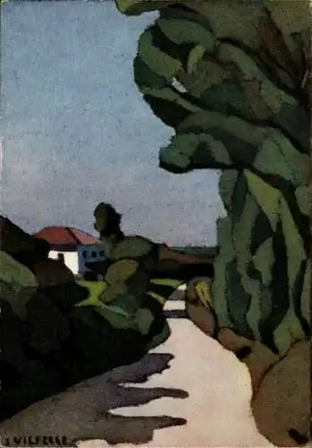 Künstler Ak Bidart Pyrénées Atlantiques, Petit chemin, Allonal-Sedormid-Sedobrol