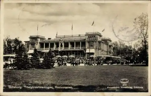 Ak Göteborg Schweden, Trädgårdsföreningen Restaurant