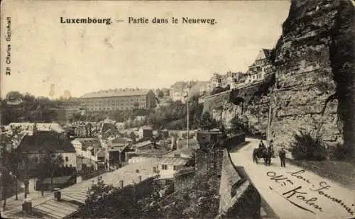 Ak Luxembourg Luxemburg, Party im Neueweg