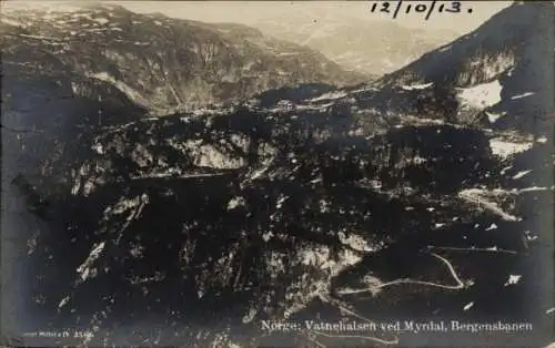 Ak Norwegen, Vatnehalsen ved Myrdal, Bergensbanen