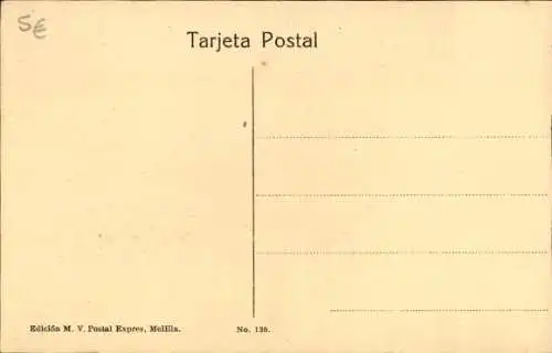 Ak Melilla Spanien, Militärpavillons und Ingenieurkommando