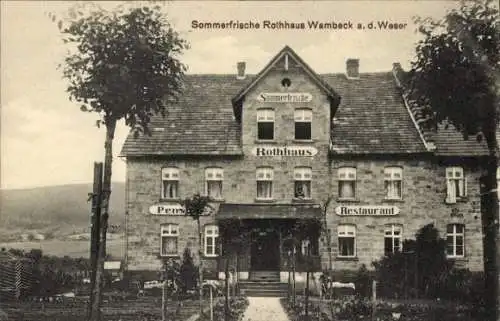 Ak Wahmbeck Bodenfelde an der Weser, Sommerfrische Rothhaus