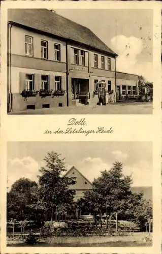 Ak Dolle Burgstall in Sachsen Anhalt, Stapelkrug, vormals Wilhelm Bismark, Garten