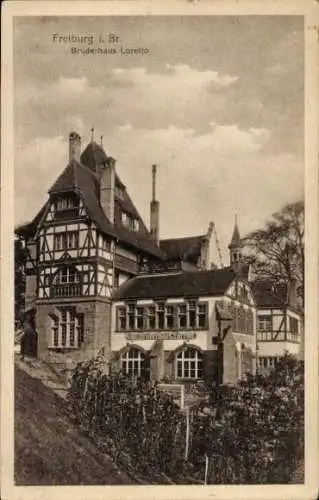 Studentika Ak Freiburg im Breisgau, Bruderhaus Loretto