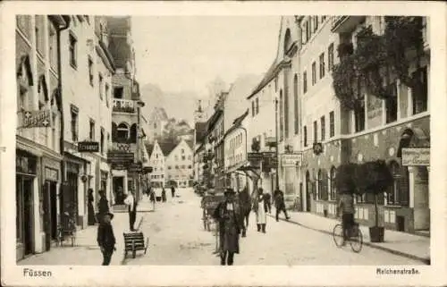 Ak Füssen am Lech Ostallgäu, Reichenstraße