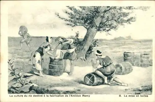 Künstler Ak Der Reisanbau zur Herstellung von Remy Starch