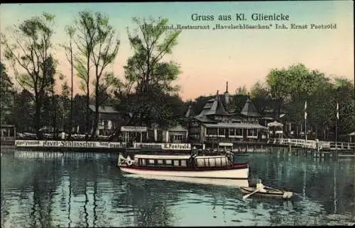 Ak Klein Glienicke Neubabelsberg Potsdam in Brandenburg, Hotel Havelschlösschen