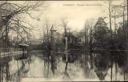 Ak Le Raincy Seine Saint Denis, Paysage à Raincy Pavillons
