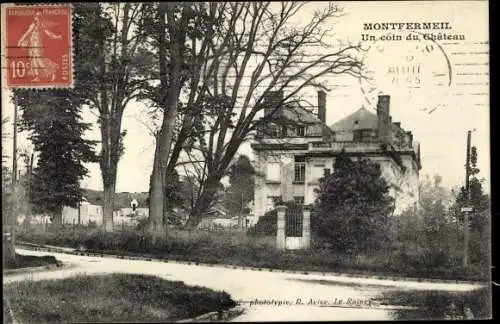Ak Montfermeil Seine Saint Denis, Un Coin du Château