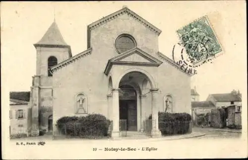 Ak Noisy-le-Sec Seine Saint Denis, L´Église