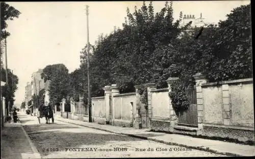 Ak Fontenay sous Bois Val de Marne, Rue du Clos d´Orléans