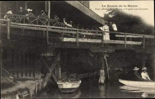 Ak Nogent sur Marne Val de Marne, Petit Affluent de la Marne, à Nogent sous Couvert