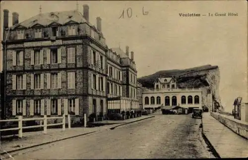 Ak Veulettes Seine Maritime, Le Grand Hotel