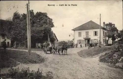Ak Rovray Kanton Waadt, Café de la Poste