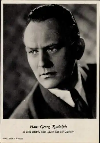 Ak Schauspieler Hans Georg Rudolph, Portrait, Film Der Rat der Götter