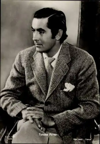 Ak Schauspieler Tyrone Power, Portrait